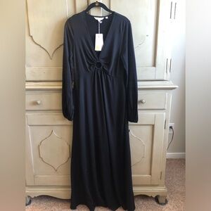 Boden Keyhole Dress in Black